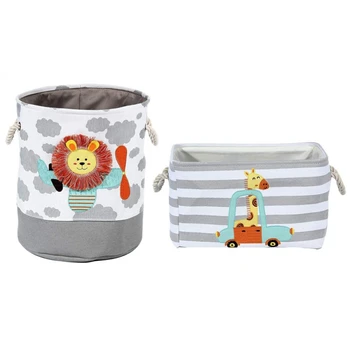 

Foldable Storage Bins Thickened Large Laundry Basket Fabric Storage Basket Collapsible Organizer Bin with Handles New