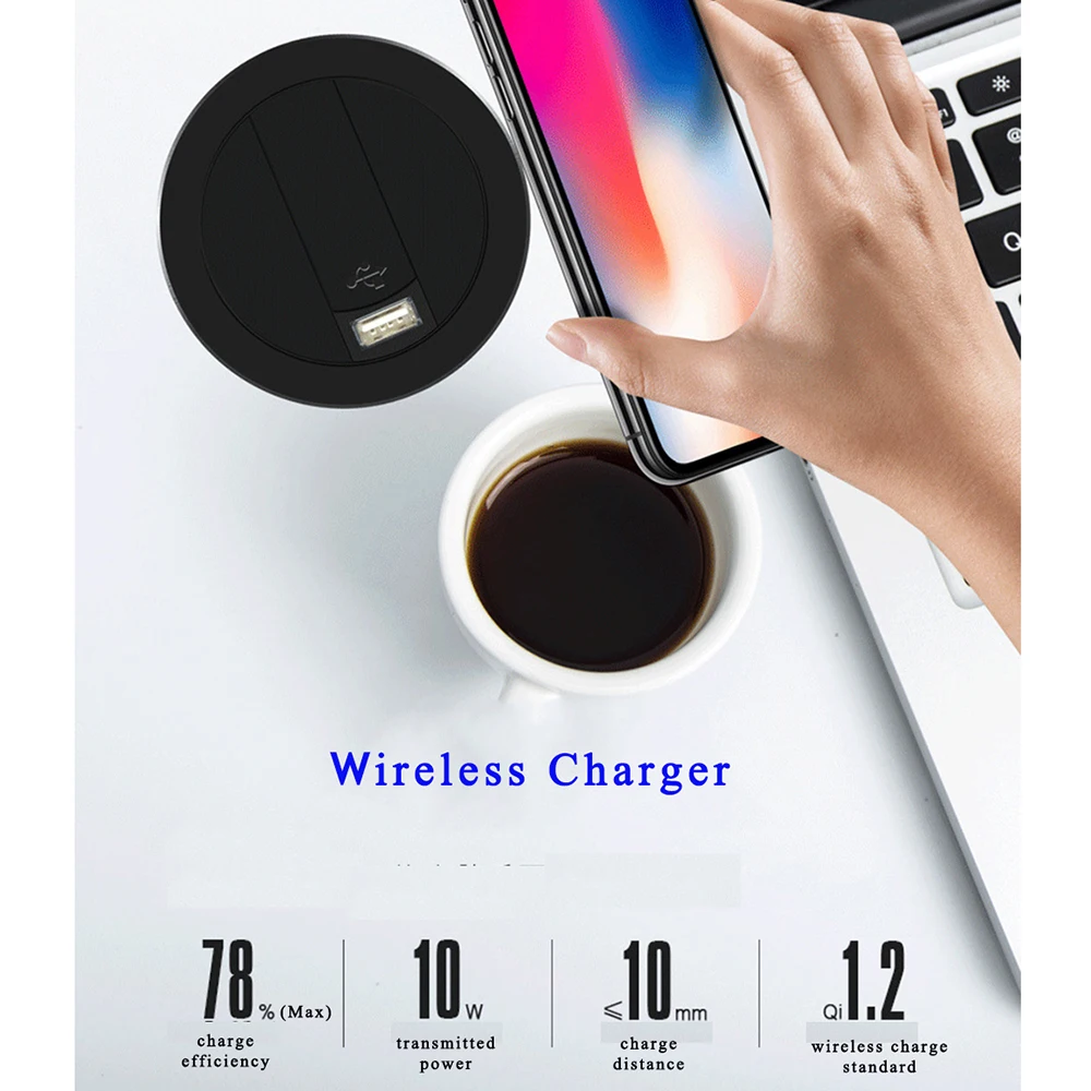 01Embed Desktop Charger Office Desk Wireless Fast Charger 