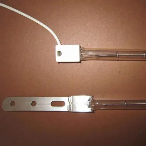 

White coated heating infrared lamp 220v for screen printing machine