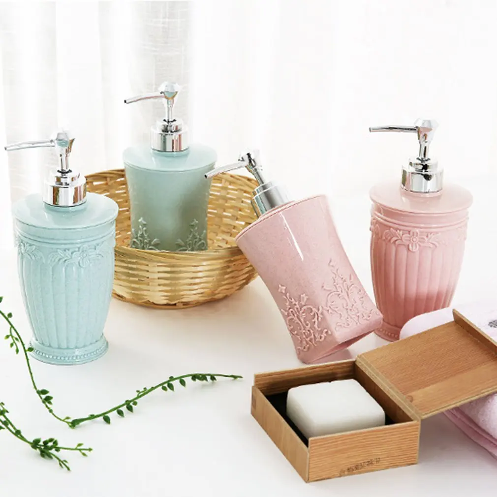 European Style Hand Sanitizer Bottles Float Carving Liquid Soap Dispenser Simple Shampoo Shower Gel Press Hand Bottle European Style Hand Sanitizer Bottles Float Carving Liquid Soap Dispenser Simple Shampoo Shower Gel Press Hand Bottle