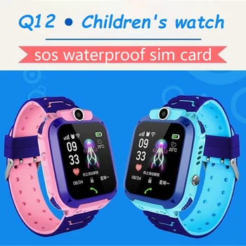 

Q12 Children's smart watch kids Global version waterproof sim card call take photos French Russian version Spanish Portuguese