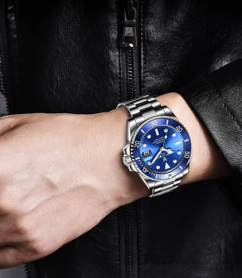 2022 LIGE Watch Men Automatic Mechanical Tourbillon Clock Fashion Sapphire Glass 316L Steel 100 Waterproof Watches NH35 Movement