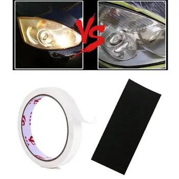

Car Headlight Repair Renovation Kit Tape Wipe Cloth Sandpaper Car Restore Supply Headlight Assembly Repair & Refurbished