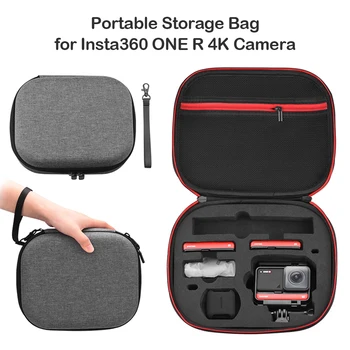 

Portable Storage Carrying Case for Insta360 ONE R Camera USB Cable Tripod