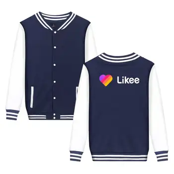 

Pink Russia Style Likee App LIKEE Baseball Jacket Women Crop Top Jacket Female Rainbow Trendy Streetwear Hip Hop