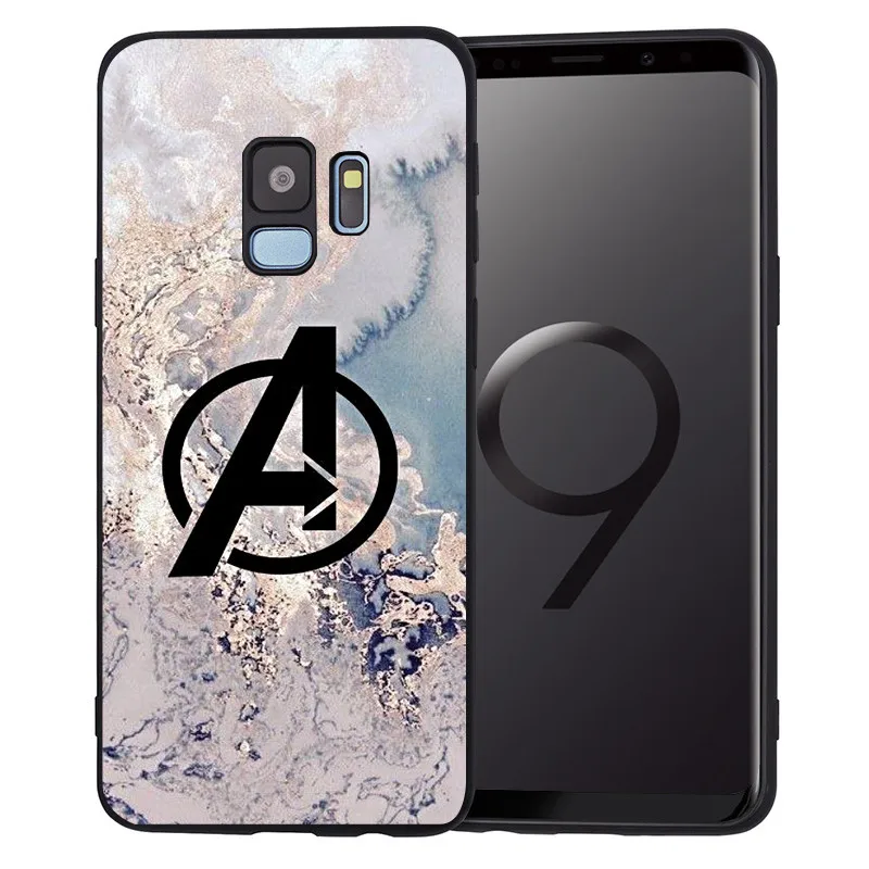 С принтами "Marvel", "Мстители", для Samsung Galaxy S6 S7 край S8 S9 S10 Plus Note 8, 9, 10, A30 A40 A50 A60 A70 M10 M20 чехол для телефона etui