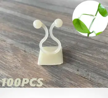 

10/50/100PCS Invisible Climbing Plant Wall Fixer Rattan Plant Support Binding Clip Vine Non-marking plant pot Hook