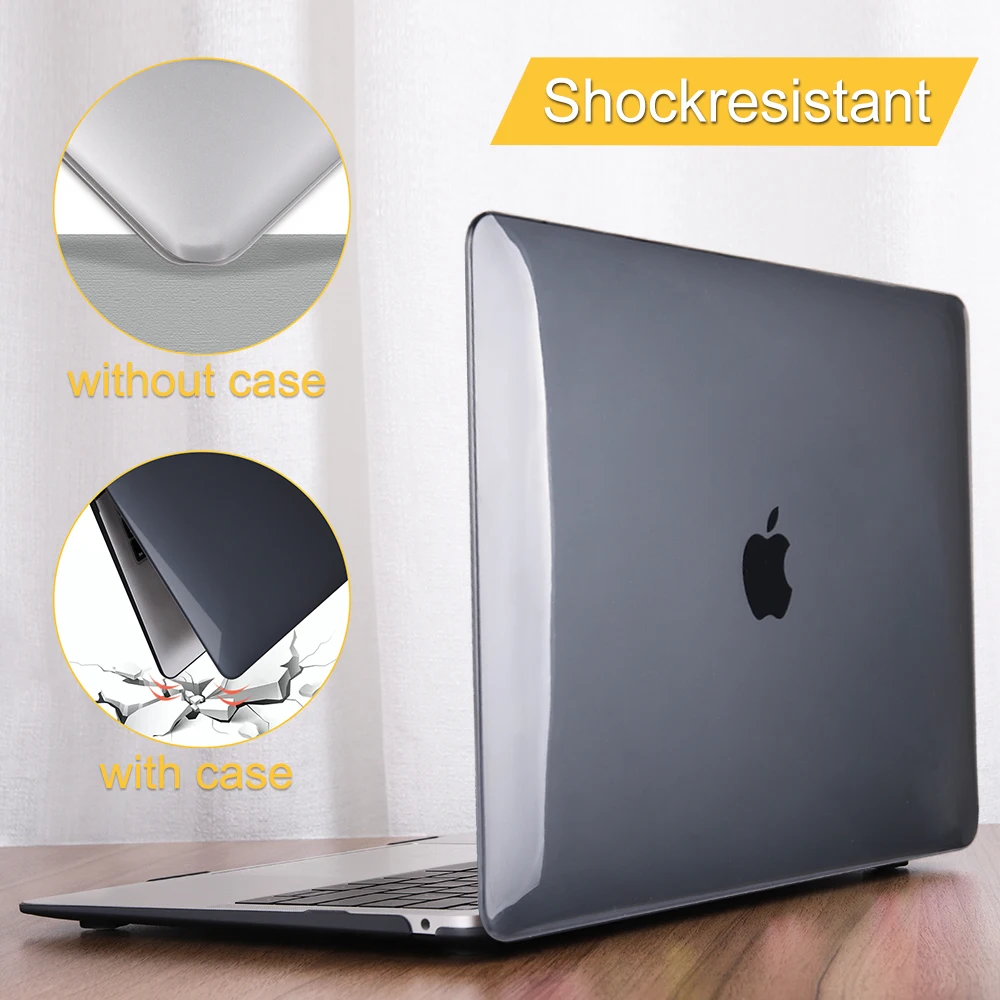 

Crystal Transparent Hard Case Protect For Apple Macbook Air Retina Pro Touch Bar 11 12 13 15 16 inch A2159 A1989 A1990 A2141