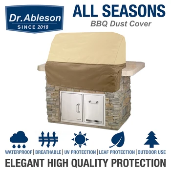 

3 Size 600D Oxford Cloth Island Built-in Grill Top Cover Dustproof Furniture Protective Cover for Gas Charcoal Barbeque Case