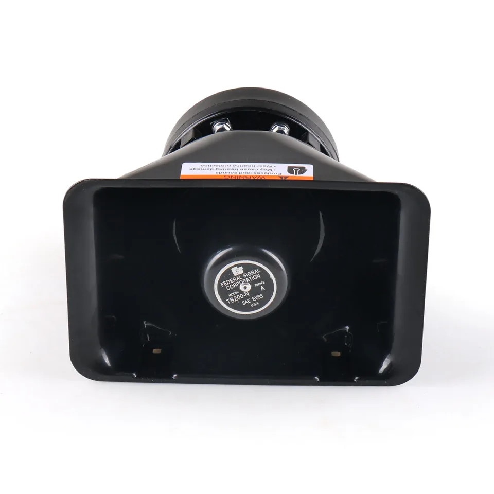 Sirena Auto 200W 12V Con 8 Tonalità - Per Polizia, Ambulanza E Emergenza, Con Microfono E Luci LED - Foto 4