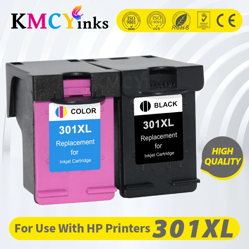 Cartuccia Kmcyinks 301Xl Compatibile Per Hp 301 Xl Hp301 Cartuccia Di Inchiostro Per Stampante Hp Envy 5530 Deskjet 2050 2540 2510 1000 1050
