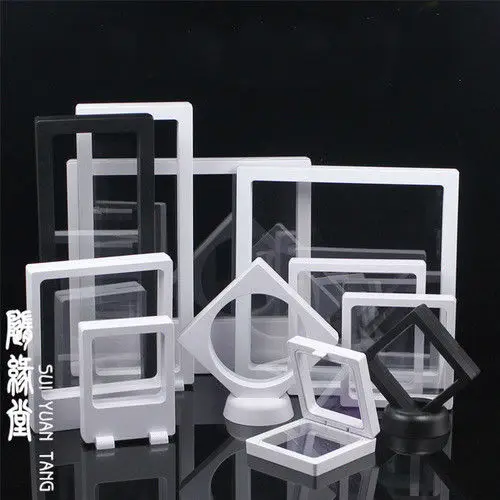 

Clear Jewelry Suspended Coins Floating Display Case Stand Holder Box Pretty Shelves Holder for Specimen Display