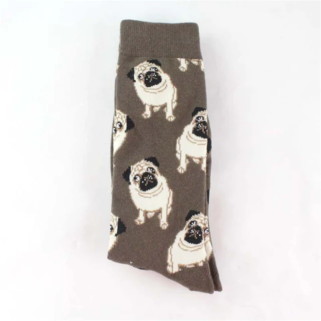 Cartoon Cotton Sock Men Fashion Retro Painting Clown Monkey Skull Cat Print Mid Mens Socks New Arrival Novelty Funny Crazy Sock SK119-22