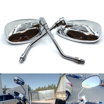 

Universal motorcycle rear view mirror oval rear view mirror 10mm For Yamaha MT-01 MT-03 MT-07 MT-09/SR/FZ-07 FZ-09 MT-10