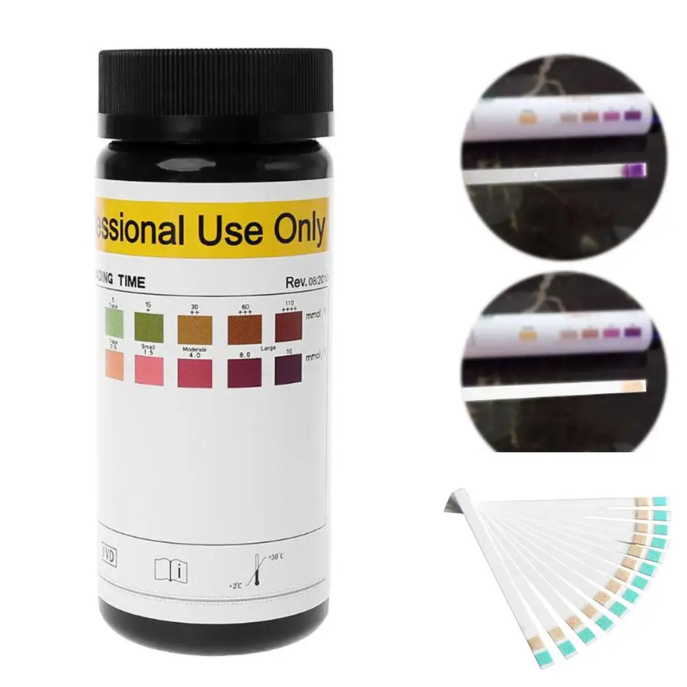 100pcs/set Ketone Strips Home Glucose Ketone Reagent Strip Diet Weight Lose Analysis Keto Strips Healthy Diet Body Tester 100pcs/set Ketone Strips Home Glucose Ketone Reagent Strip Diet Weight Lose Analysis Keto Strips Healthy Diet Body Tester