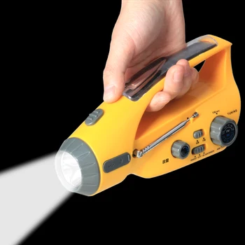 

Crank Dynamo Radio, XLN-288DUS Crank Dynamo AM/FM Radio with Flashlight Hand Cranking Rechargeable Emergency Flashlights