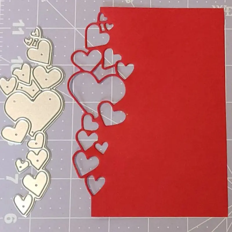 

Love Hearts Metal Cutting Dies Stencil Scrapbooking DIY Album Stamp Paper Card E65B