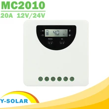 Regolatore di carica solare MPPT 20A 12V 24V statistiche di energia in tempo reale automatico regolatore solare digitale completo Gel liquido AGM litio