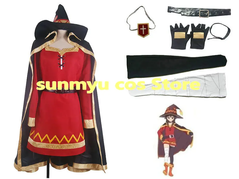 Костюм для косплея Kono Subarashii Sekai ni Shukufuku wo Megumin Индивидуальный размер Хэллоуин