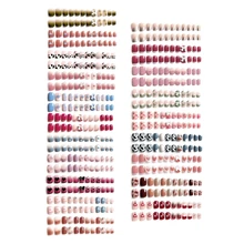 

Pearl Nails Tip Candy Fake Nails False Nails With Designs Acrylic For Nail Imitation Pearl Rhinestone Bowknot Press On