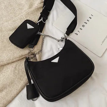 

New Women Crossbody Bag Causal Luxury Handbags Women Bags Designer with Mini Pocket Luxury Brand Female Shoulder Messenger Bag