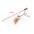 Мультфильм Pet Cat Teaser Toys Перо Деревянный Стержень Мышь Игрушка С Мини Колокольчиком Cat Catcher Teaser Деревянная Палка Кошка Интерактивные Игрушки