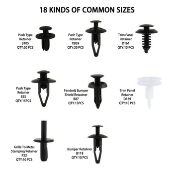 

Clip Car Fastener Kit Retainer Car Body Trim Screws Panel Holders Push