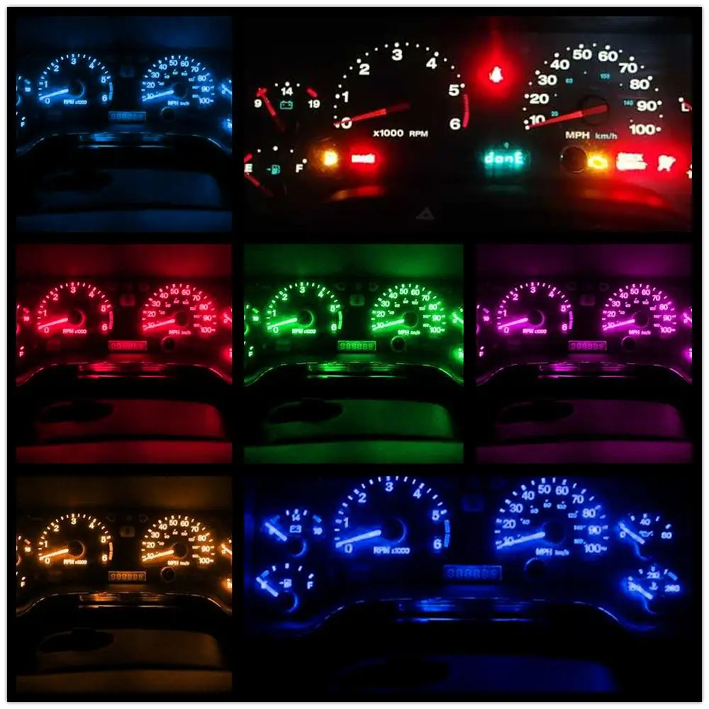 Jeep Cherokee XJ 19841996 Blue LED Dash Instrument Cluster Light