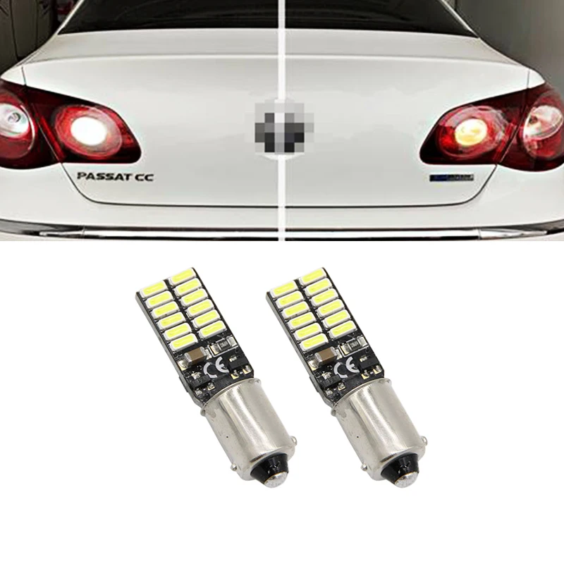 2X H6W 434 Bax9s Canbus безошибочные 24 SMD светодиодсветодиодный парковосветильник боковые