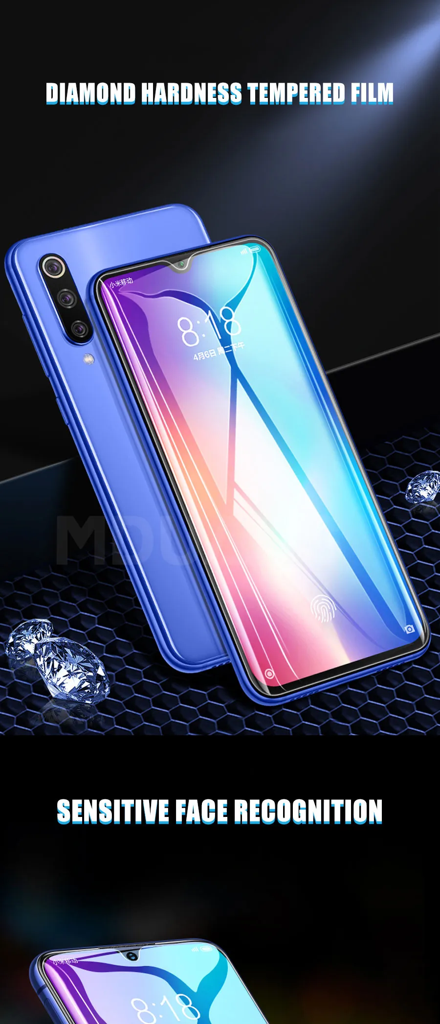 9H закаленное стекло для Xiaomi Mi 9 8 9T SE A3 A2 Lite Защитная пленка для Xiaomi Mi CC9 CC9E Play F1