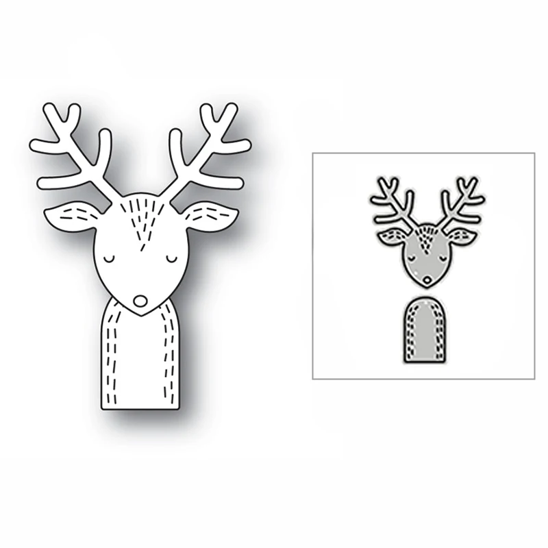 New Fawn Deer Animal Friends 2020 Metal Cutting Dies for DIY Scrapbooking and Card Making Decorative Embossing Craft No Stamps | Дом и сад