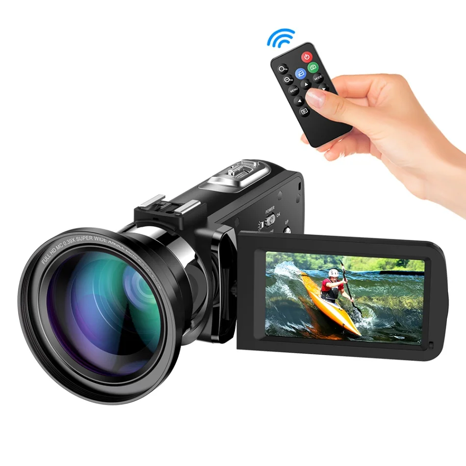 Option 3 Andoer FHD 1080P домашняя Портативная Цифровая видеокамера Camecorder инфракрасное ночное видение 3," вращающийся экран 16X цифровой зум 24MP - Цвет: Option 3
