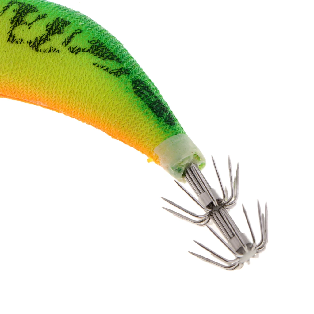 Fishing Plastic Hard Shrimp Lure Luminous Glow in Dark Prawn Squid Jig Hooks Fishing Baits for Fisherman