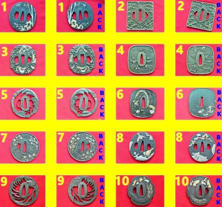 Винтажный облегающий чехол из сплава Tsuba защитный аксессуар для японского