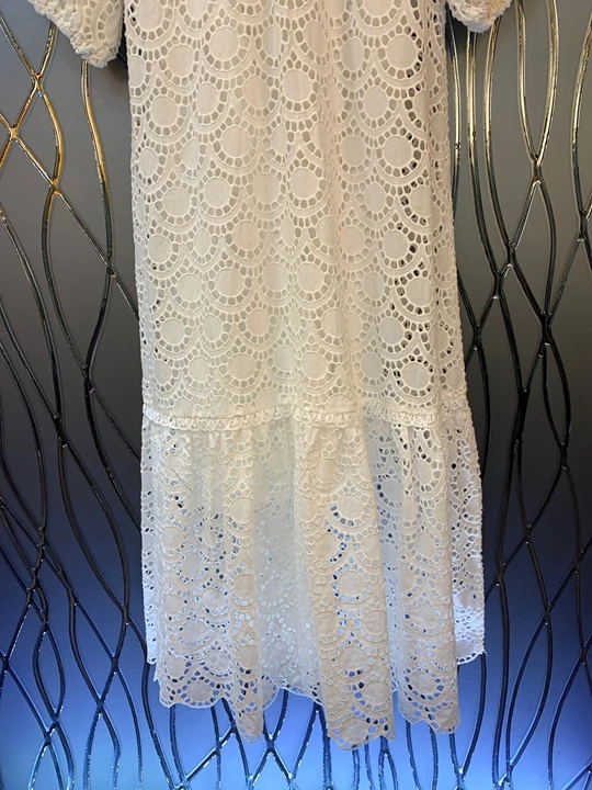 На раннюю осень г. Водорастворимое платье с длинными рукавами и вышивкой 917 г. С новым маленьким воротником для девочек