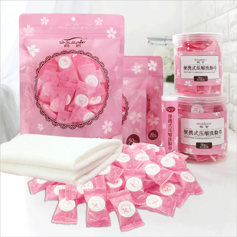 100PCS White Compressed Towels Coin Camping BBQ Fishing Fitness Sport Travel Wipes Toilet Paper Tablets for Home