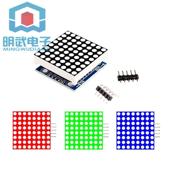 

MAX7219 Dot Matrix Module Control Module SCM Control Drive LED Display Module 5V Red/Blue/Green