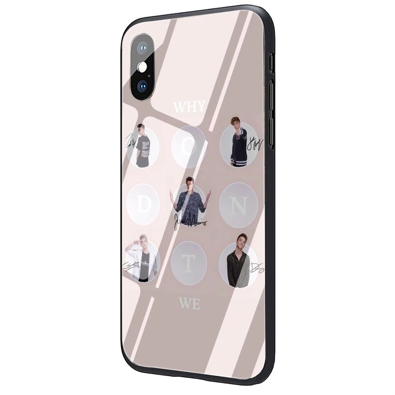 EWAU Why dont we Tempered Glass phone case for iphone 5 5s SE 6 6s 7 8 plus X XR XS 11 pro Max - Цвет: G12