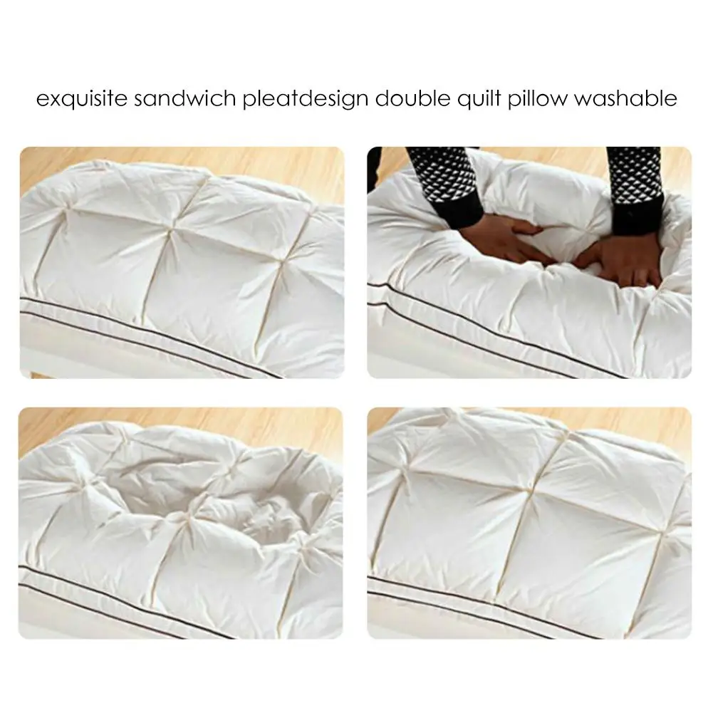 Мягкая Белая гусиная пуховая подушка для сна Kussens Almohada шейный ореиллер Pour Le Lit Poduszkap