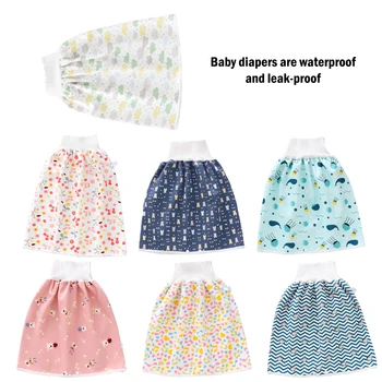 

Baby Diaper Skirt Baby Waterproof Cloth Diaper Leak-proof Mattress Washable Cotton Children Urine-proof Bed Skirt Pants