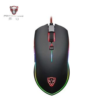 

Motospeed V40 6 Buttons 4000 DPI Marco Programmable USB Wired Optical Gaming Mouse LED Backlit Mice for PC Laptop Computer Gamer