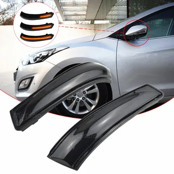 

For Hyundai Elantra Avante MK5 MD UD 2011-2015 i30 Veloster Car LED Dynamic Turn Signal Light Side Rearview Indicator Sequential