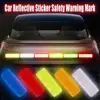 2/4Pcs Reflective Sticker Traffic Safety Night Warning Mark Car Reflective Strip Tape Luminous Car Bumper Decals Reflective ► Photo 2/6
