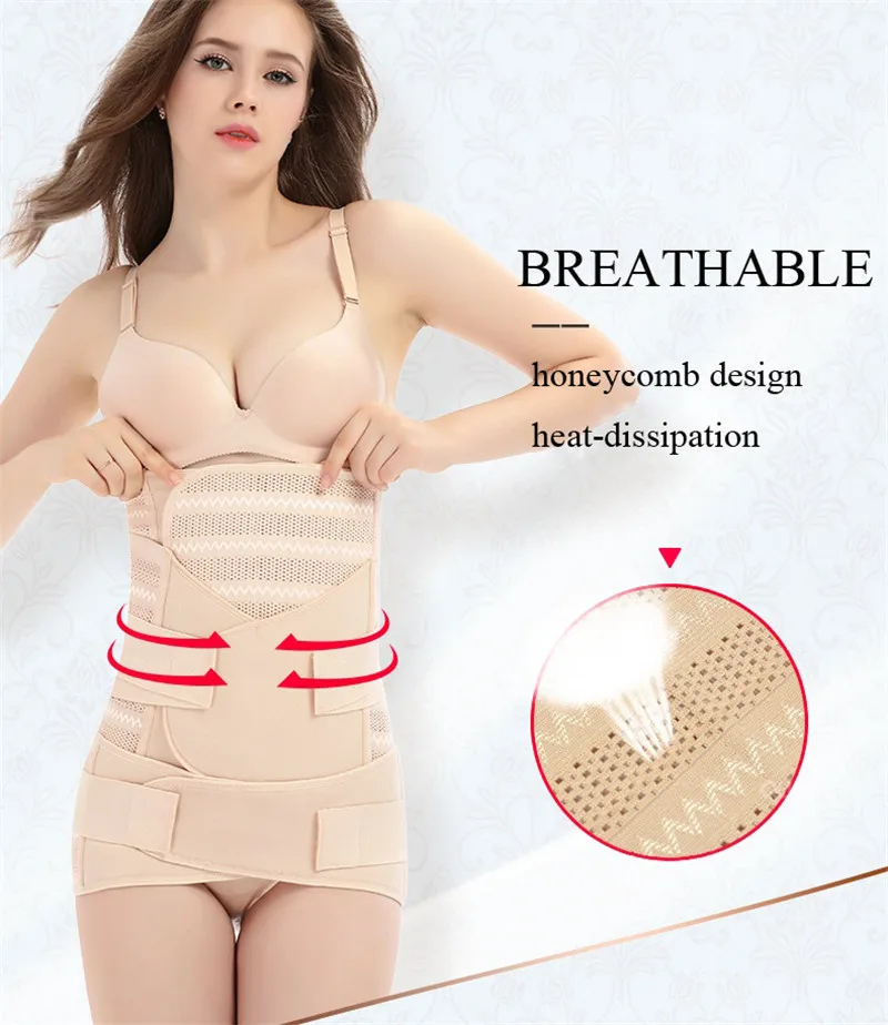 Corset 3 in 1 Postpartum Belly Band Pregnant Women Tummy Belly Pelvis Belt Wrap Waist Trainer Recovery Bandage Strap Body Shaper spanxs