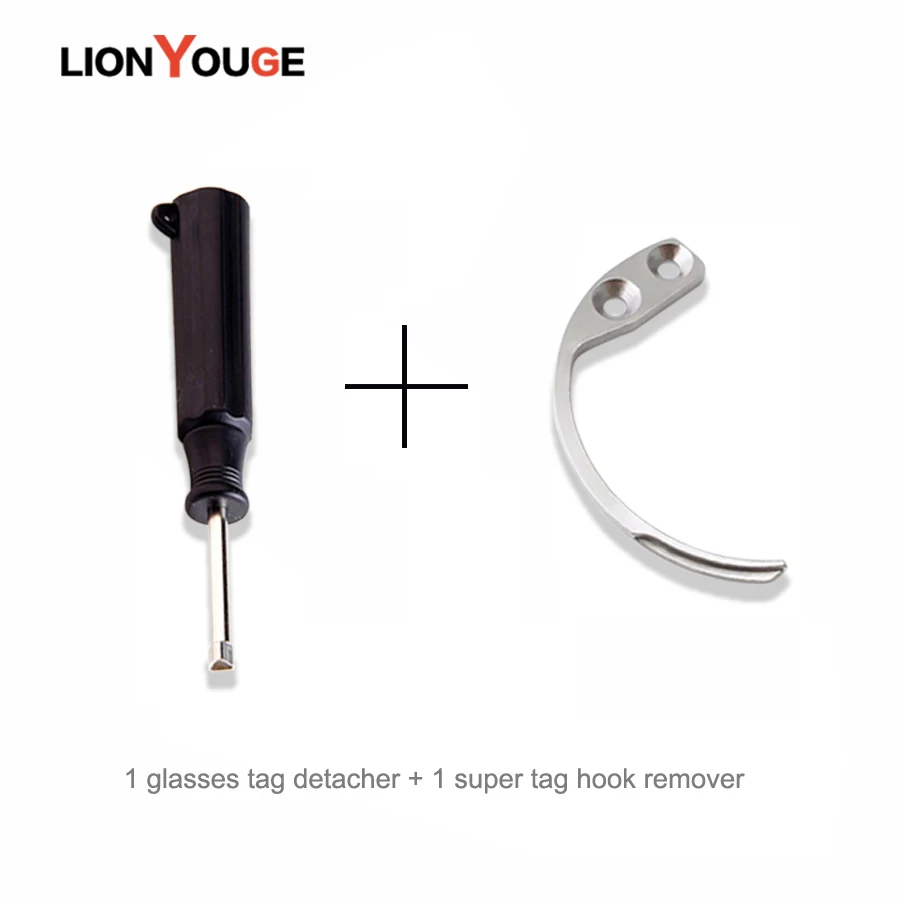 handheld detacher hook eas and 1+1 piece optical security tag detacher sunglass tag remover,super tag detacher hook
