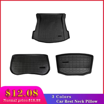 

Black Trunk Mats Car Rear Trunk Storage Mat Cargo Tray Trunk Waterproof Protective Pads Mat Compatible For Tesla Model 3