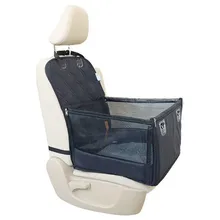 Стеганый катионный водонепроницаемый автомобиль собака кошка переднее сиденье копилота pet автомобильный коврик с окошком на молнии sj-1-CZDXK-Front