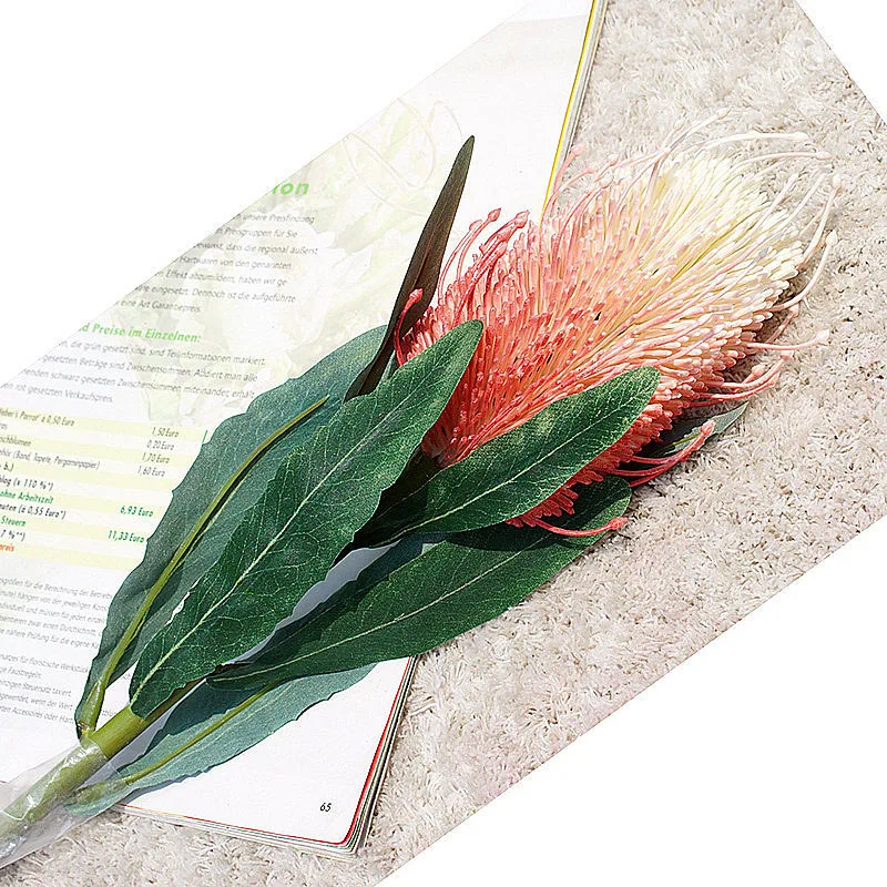 65 см искусственные листья ветка с цветами имитация растений как настоящие искусственные цветы для украшения свадебной вечеринки Флорес
