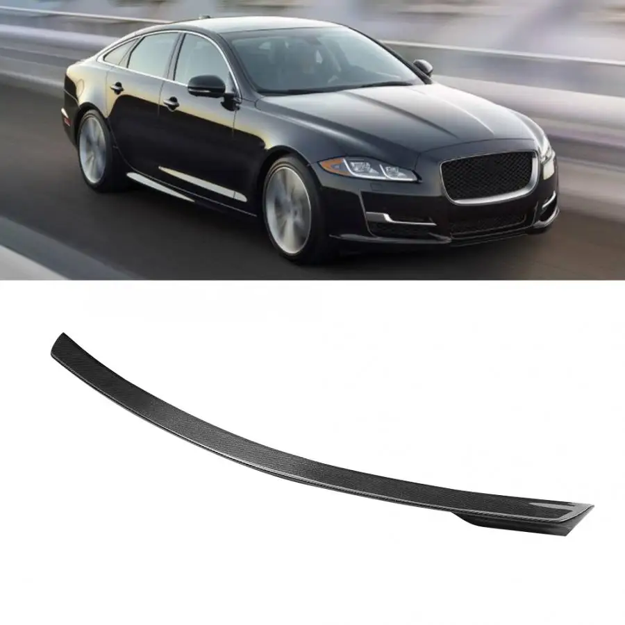 Автомобильный 3D задний спойлер из углеродного волокна подходит для Jaguar XJL 2014 2018