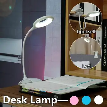 

New 2-IN-1 LED Desk Lamp USB Charging Table Light DC5V Flexible Reading Light Desk Lamp Adjustable lamp arm for Office Bedroom